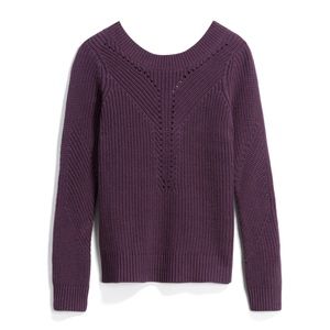 Pink Clover Annabel Open Back Pullover Sweater